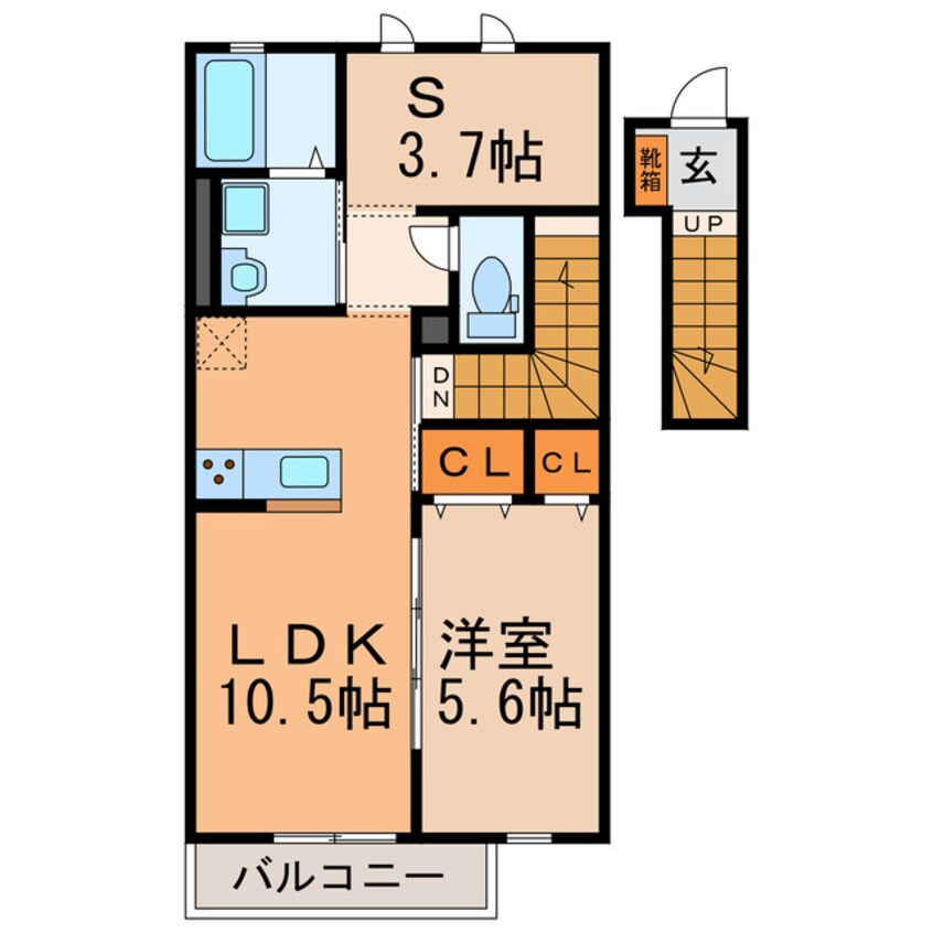 間取図 ルーエ東野