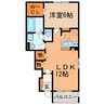 ブルージュ小幡 1LDKの間取り