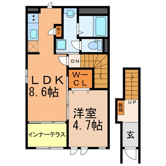 間取図 ハピネス（豊場新栄）