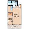 オプティマル勝川 1LDKの間取り