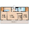 二子山パークヴィラ 3LDKの間取り
