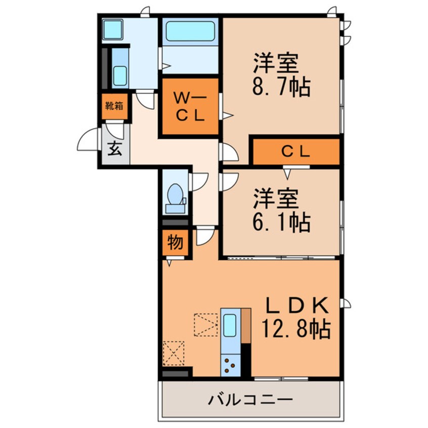 間取図 アクシス（松河戸町）