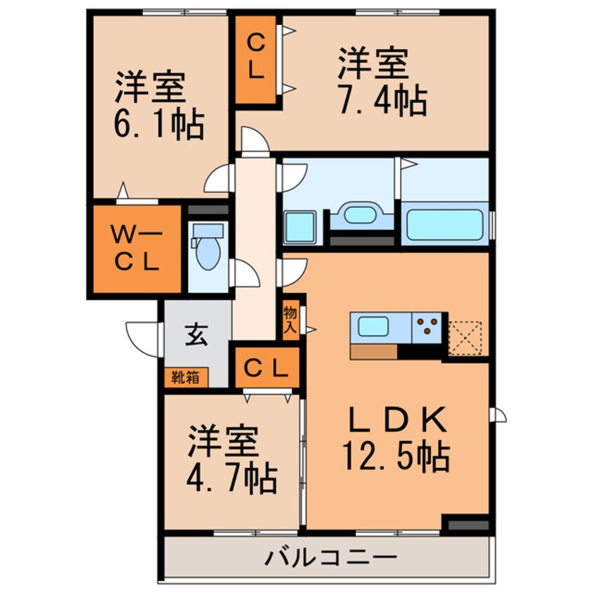 間取図 オリエントソレイユ２