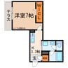 グランサフィール 1Kの間取り