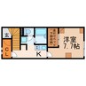 レオネクストプランドールⅡ 1Kの間取り