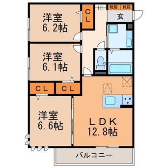 間取図 プラムフィールド