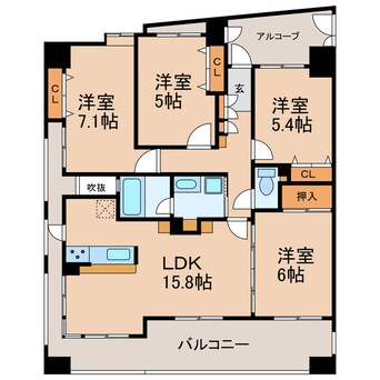 間取図 アスウェル勝川