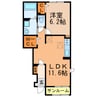 ルラフェンⅠ 1LDKの間取り