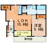 グローリー豊山 1LDKの間取り