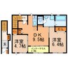 グローリー豊山 2DKの間取り