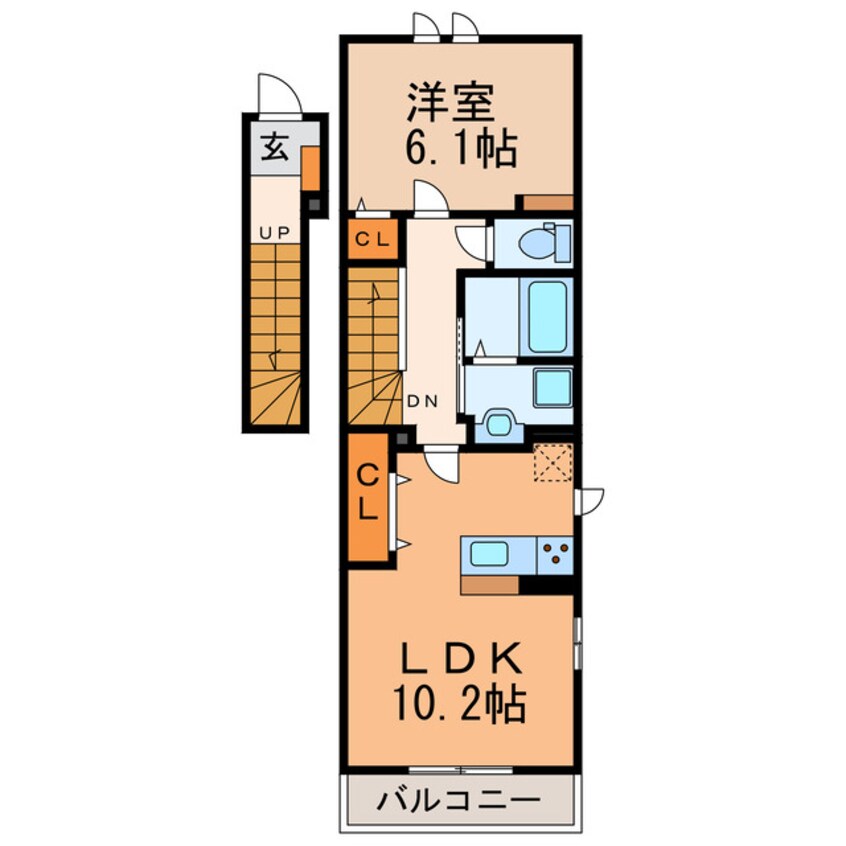 間取図 LUTAN下戸