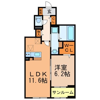 間取図 ハピネス（豊場下戸）