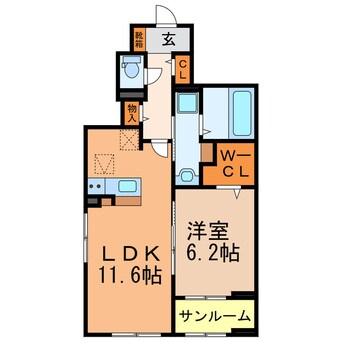 間取図 ハピネス（豊場下戸）