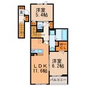 ハピネス（豊場下戸）の間取図