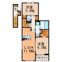 ハピネス（豊場下戸）の間取図