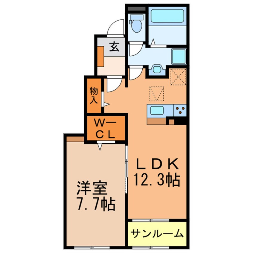 間取図 クレアティボ　カーサ