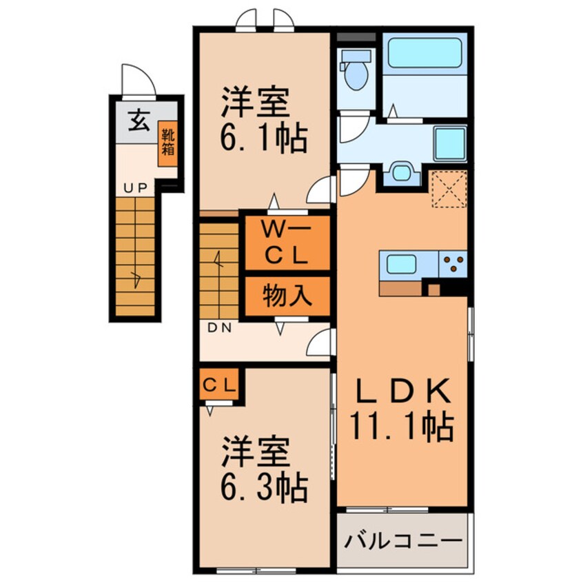 間取図 クレアティボ　カーサ