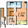 仮）守山区上志段味新築アパート 1LDKの間取り