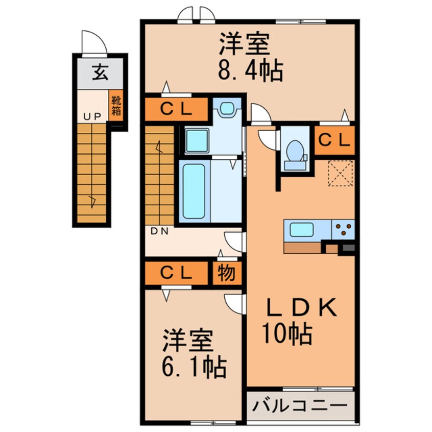 間取図 メゾン　マグノリア