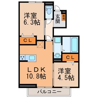 間取図 仮）D-room岩成台７丁目