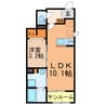 シュミネ 1LDKの間取り