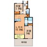 サンライト 2LDKの間取り