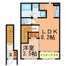 メゾンかのん 1LDKの間取り
