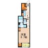 アルシオネ 1Kの間取り