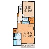 グランツ（東野町西） 1LDKの間取り