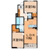 クラシア 2LDKの間取り