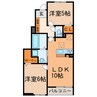 クラシア 2LDKの間取り