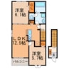 ユニゾンⅢ 2LDKの間取り