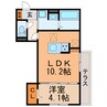デュープレイス 1LDKの間取り