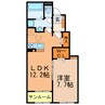 向日葵の唯Ⅱ 1LDKの間取り