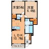 ソレイユ・クレスト 2LDKの間取り
