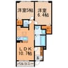 ソレイユ・クレスト 2LDKの間取り