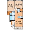 ソレイユ・クレスト 2LDKの間取り