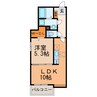 アムールⅠ 1LDKの間取り