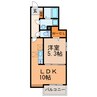 アムールⅡ 1LDKの間取り