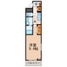 エザンス川北 1Kの間取り