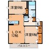 Ciel 2LDKの間取り
