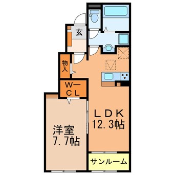 間取図 グラン・ソレイユM