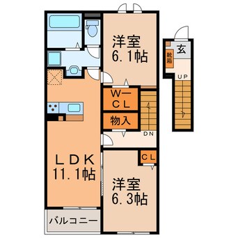 間取図 グラン・ソレイユM