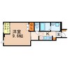 デネブ 1Kの間取り