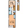 ルピナス神戸B 1LDKの間取り