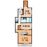 カサブランカ 2LDKの間取り