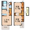 Msソレアード 2LDKの間取り