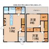 戸建貸家（御幸町３） 2LDKの間取り