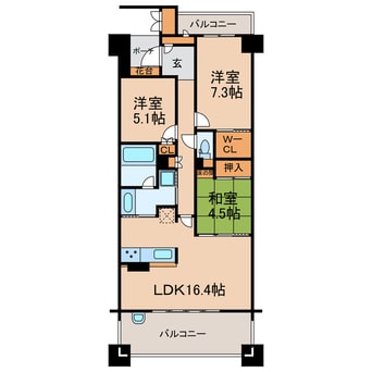間取図 グランドメゾン勝川ネクシティウエストコート