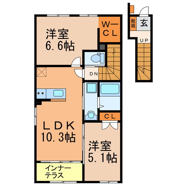 間取り図 ガーデン中新町
